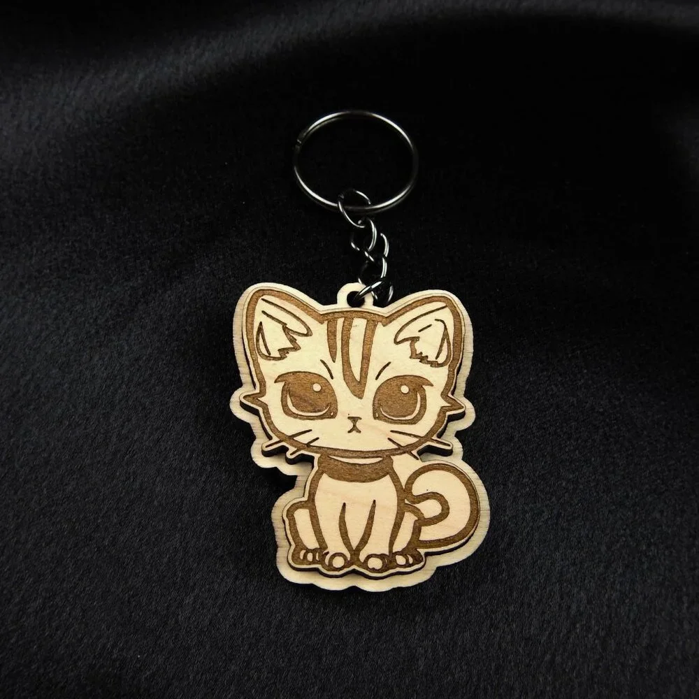 Adorable cat keychain